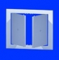Preview: Revisionstür/Ablesetür/Montagetür/D 2/400 x 400mm/PVC