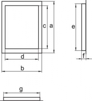 Preview: DM 200 x 250mm PVC