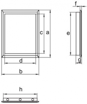 Preview: Revisionstür/Ablesetür/Montagetür/200 x 250mm/PVC