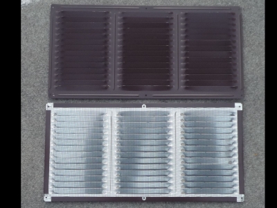 Abluftgitter/ASB 1608CB Alu braun*427