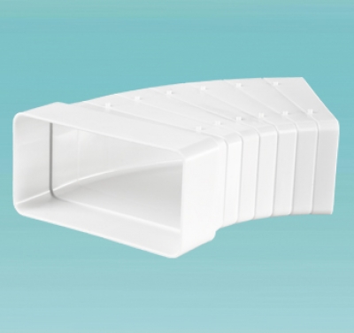 Bogen/Mehrwinkelbogen/Flachkanal/Badlüfter/60x204mm