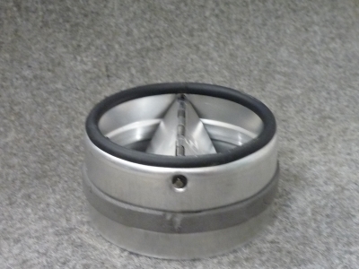 Rückstauklappe Metall 100mmx50 mm ABL